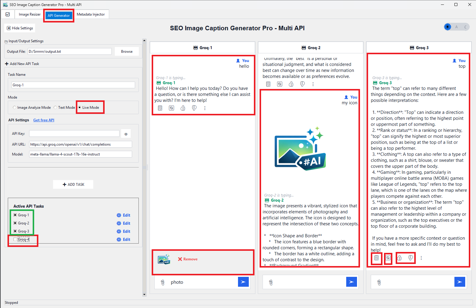 SEO Image Caption Generator Pro – Activity Log and Processing History